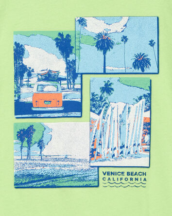 Boys Venice Beach Graphic Tee - Green, 