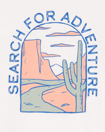 Toddler Adventure Short-Sleeve Graphic Tee - Cream, 
