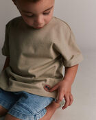 Toddler Premium Dolman Tee - Tan, image 3 of 5 slides