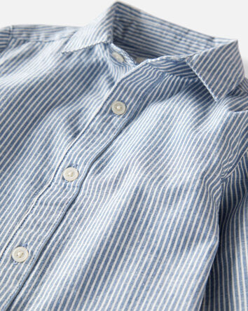 Toddler Boy Button-Front Shirt Made with Organic Cotton, 