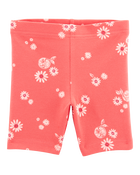 Toddler 2-Piece Floral Tank Dress & Bike Shorts Set - Orange, image 6 of 7 slides