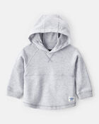 Baby Boy Long-Sleeve Hoodie - Grey, image 1 of 3 slides
