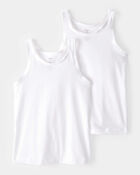 Kid 2-Pack Cotton Cami Tanks, image 1 of 3 slides