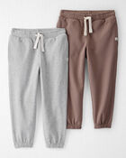 Toddler 2-Pack Organic Cotton French Terry Sweatpants, image 1 of 10 slides