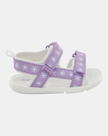 Baby Every Step&reg; First Walker Floral Sandals - Purple/White, 