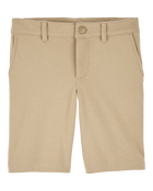 Kid 3-Pack Ponte Knit Uniform Shorts, image 2 of 4 slides