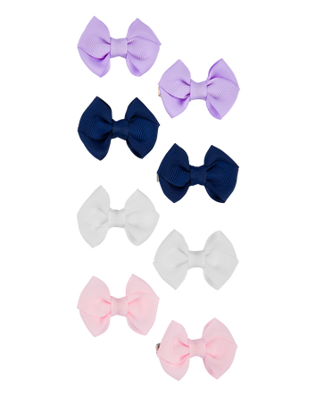 8-Pack Bow Hair Clips, 