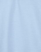 Toddler Boy Pique Uniform Polo Shirt - Blue, image 2 of 3 slides