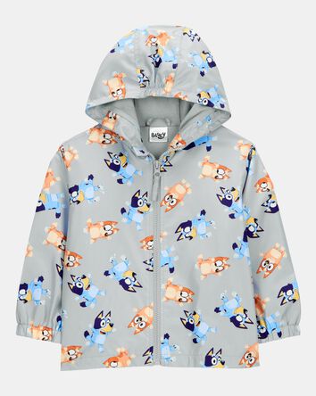 Toddler Bluey Windbreaker Jacket - Grey, 