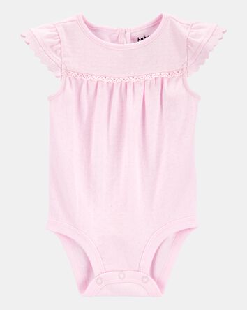 Baby 2-Piece Pointelle Bodysuit & Embroidered Hem Pants Set, 