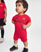 Baby Umbro Spain Soccer Romper - Red, image 2 of 6 slides
