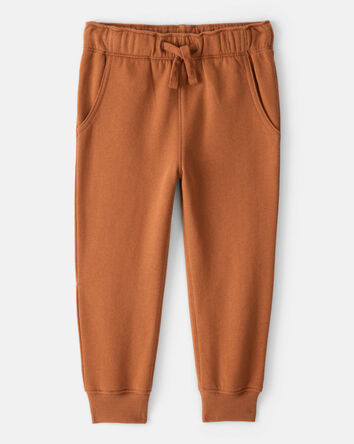 Toddler Boy DayDream Fleece Cotton Jogger - Brown, 
