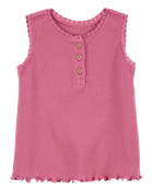Toddler Rib Tank Top - Pink, image 1 of 3 slides