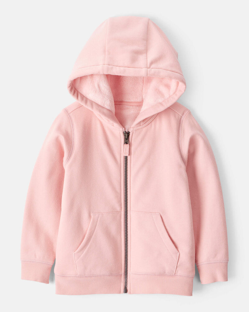 Toddler Girl 2-Piece DayDream Fleece Hooded Zip-Up Jacket & Joggers Set - Pink, image 2 of 9 slides