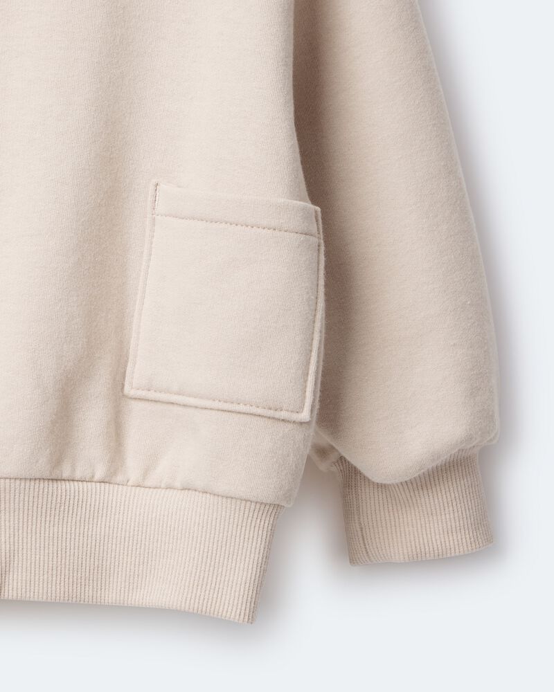 Toddler Otter Sweatshirt&trade; with Pockets - Khaki, image 7 of 7 slides
