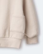 Toddler Otter Sweatshirt&trade; with Pockets - Khaki, image 7 of 7 slides