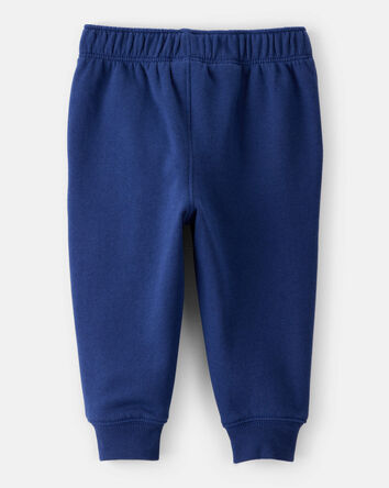 Baby Boy DayDream Fleece Cotton Jogger - Navy, 