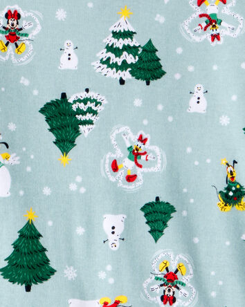 Kid Disney&copy; Mickey Mouse 100% Cotton Long-Sleeve Snug Fit 2-Piece Pajamas - Blue, 