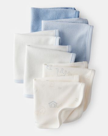 Baby Boy 6-Pack Washcloths - Blue, 