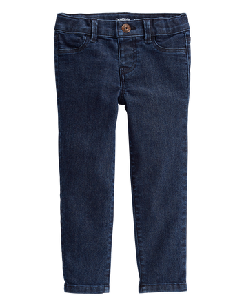 Baby Dark Blue Wash Skinny-Leg Jeans, 