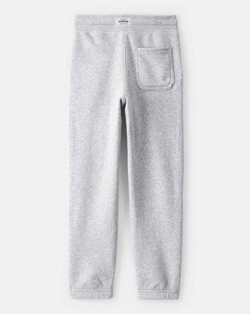 Boys Fleece Drawstring Joggers - Grey, 