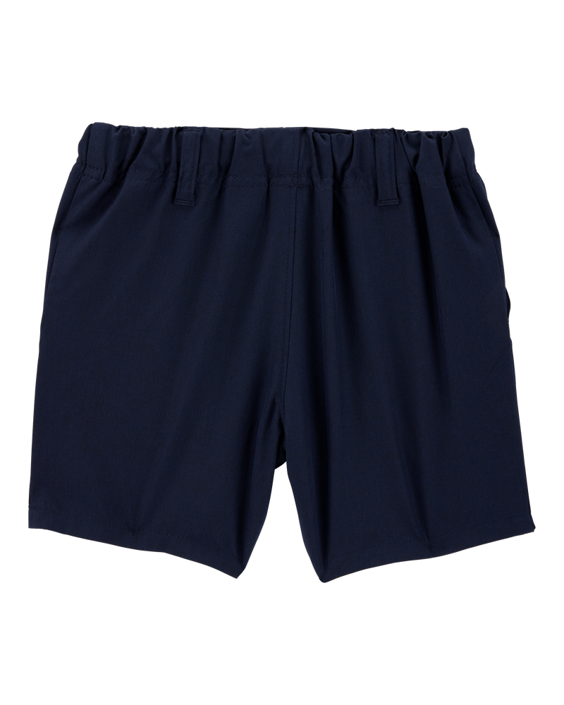 Toddler 3-Pack Active Pull-On Uniform Shorts - Navy, image 3 of 8 slides