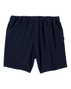 Toddler 3-Pack Active Pull-On Uniform Shorts - Navy, image 3 of 8 slides