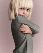 Toddler Half-Zip Long-Sleeve Rashguard - Olive, image 4 of 6 slides