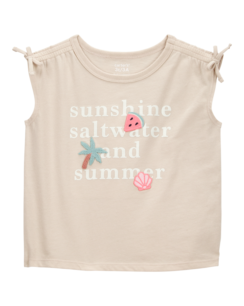 Toddler Sunshine, Saltwater and Summer Graphic Tee, image 1 of 4 slides