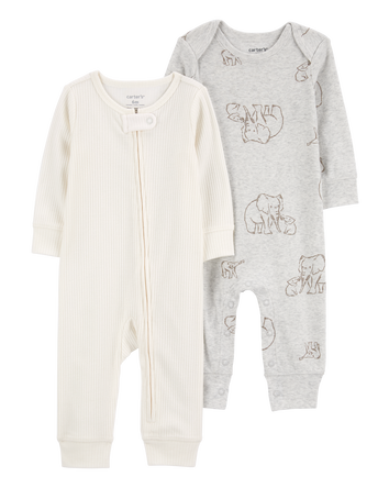 Baby 2-Pack Jumpsuits, 