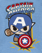 Toddler Boy Marvel&trade; Captain America Short-Sleeve Graphic Tee - Blue, image 2 of 2 slides