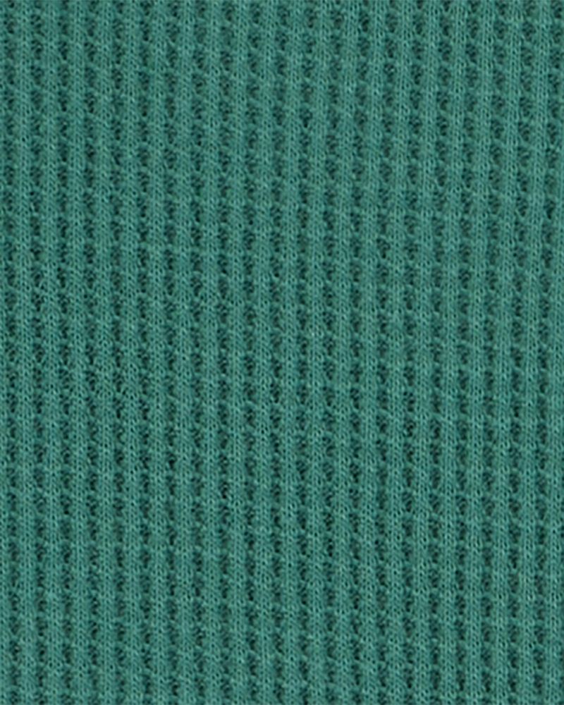 Baby Dinosaur Zip-Up Jumpsuit - Green, image 2 of 3 slides