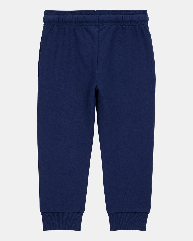 Toddler Boy Pull-On Drawstring Joggers - Blue, image 4 of 6 slides