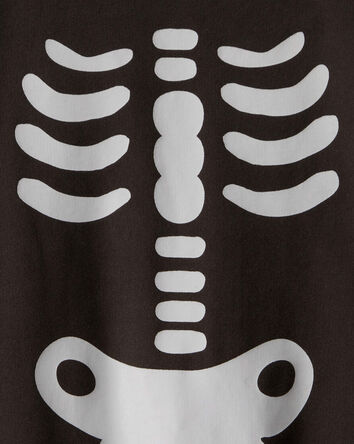 Baby Skeleton Long-Sleeve Jumpsuit - Black, 