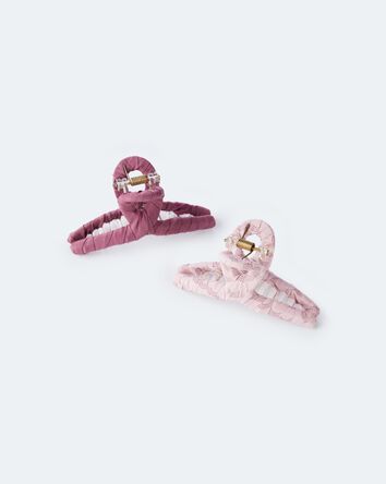 Toddler Girl 2-Pack Claw Clips - Pink, 