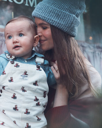 Baby Bear Corduroy Overalls - Cream, 