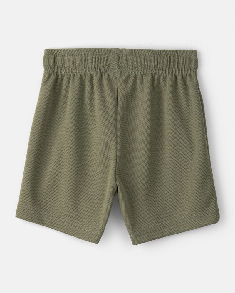 Toddler Boy Active Mesh Shorts - Green, image 2 of 7 slides