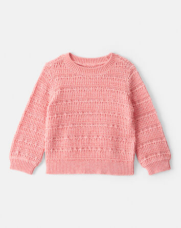 Baby Girl Long-Sleeve Sweater - Pink, 
