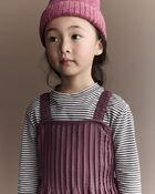 Toddler Girl Pleated Overalls - Purple, image 4 of 6 slides