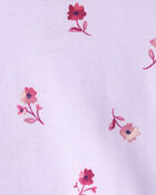 Baby Girl 2-Piece Floral Long-Sleeve Top & Flared Leggings Set - Purple, image 3 of 5 slides