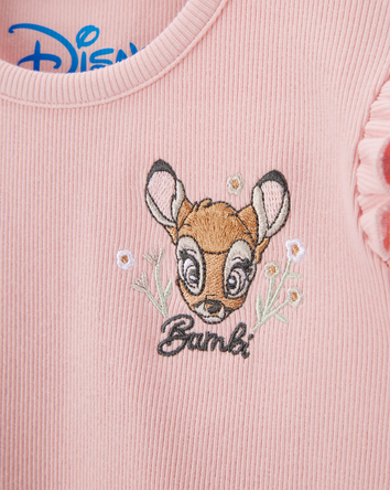 Toddler 2-Piece Bambi Flutter-Sleeve & Bike Short Set - Pink, 