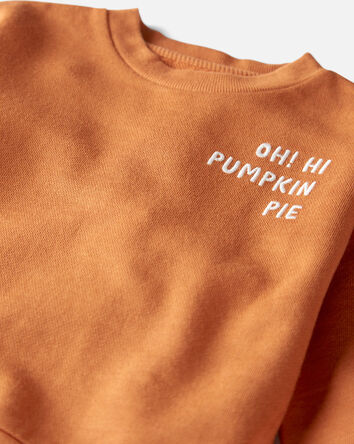 Toddler Organic Cotton Pumpkin Pie Sweatshirt, 