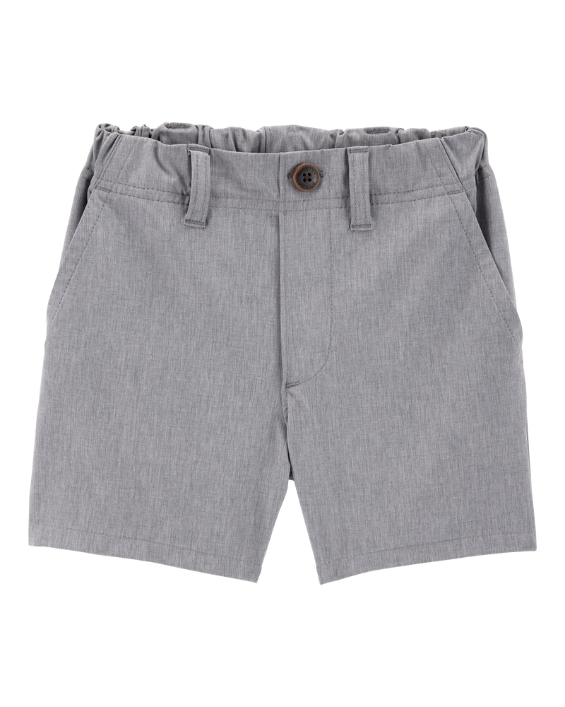 Toddler 3-Pack Active Pull-On Uniform Shorts - Grey, image 2 of 6 slides