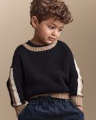 Toddler Pullover Sweater - Black, image 1 of 9 slides