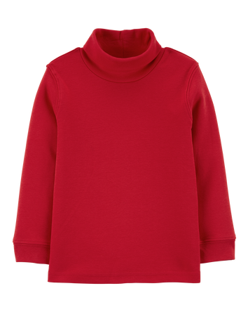 Toddler Boy Cotton Turtleneck - Red, 