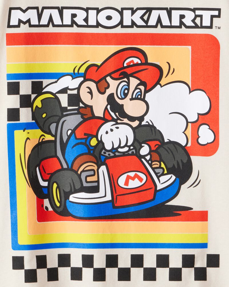 Boys Mario Kart &trade; Short-Sleeve Graphic Tee - Cream, image 2 of 2 slides