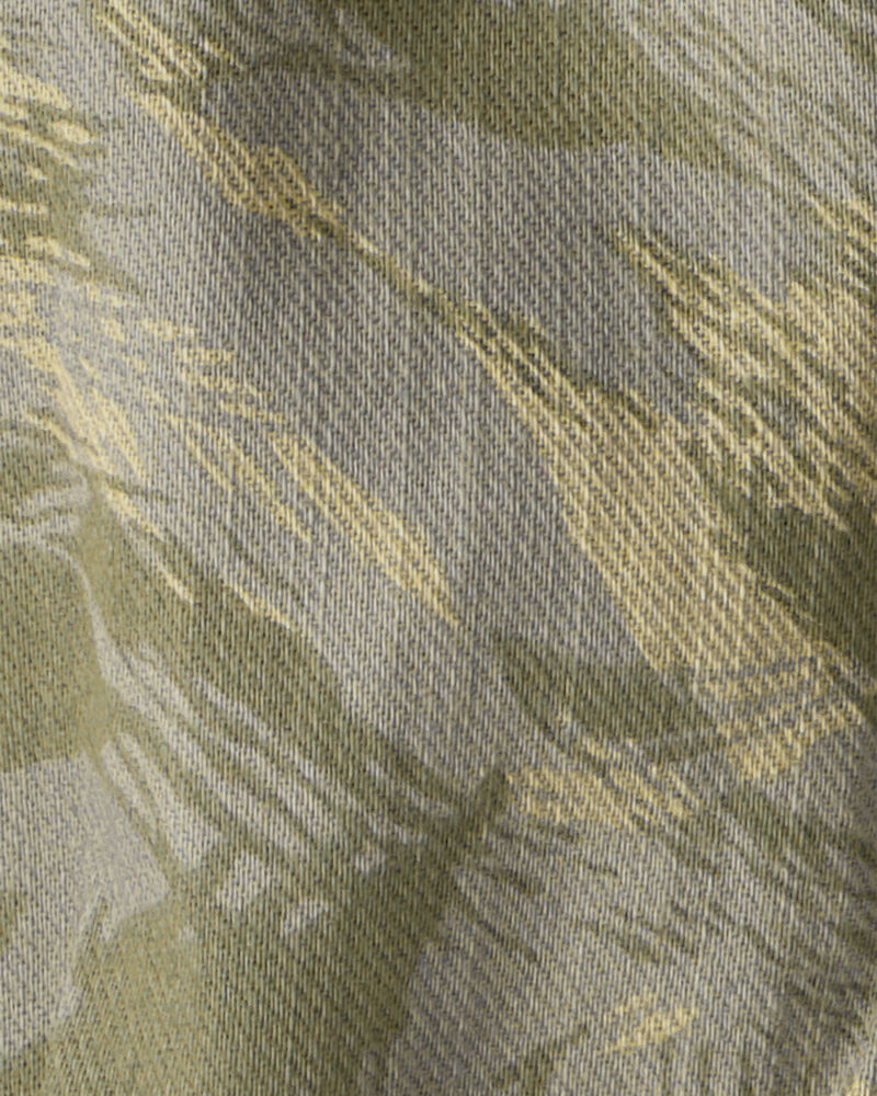 Toddler Boy Cotton Camo Fashion Cargo Pants - Green, image 6 of 7 slides