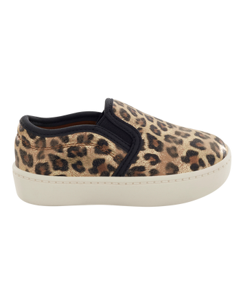 Toddler Leopard Slip-On Shoes, 