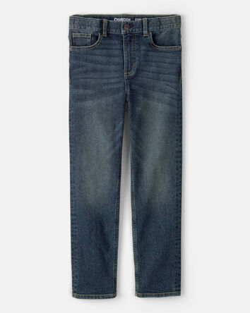 Kid Dark Wash Straight-Leg Jeans, 