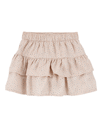 Toddler Floral Pull-On Ruffle Skort, 